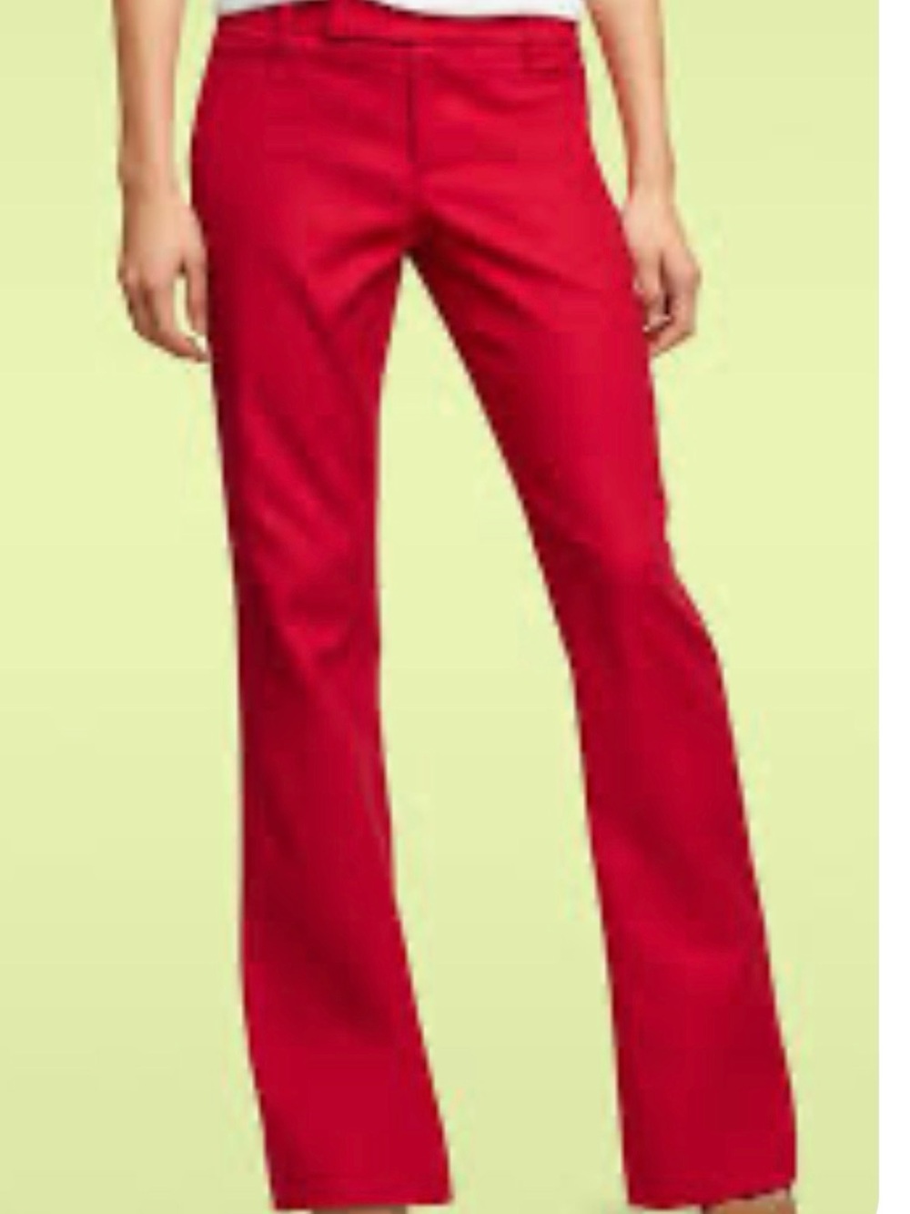 GAP Women's Red Modern Boot-Cut Pants